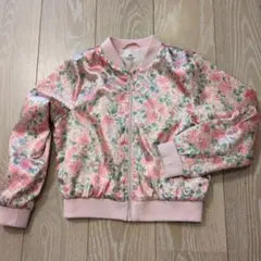 お値下げ！ H&M 花柄 ジャケット サテン 桜 いちご 120 春アウター