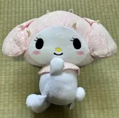 마이멜로디 ぬいぐるみ 花柄レースBIGぬいぐるみ