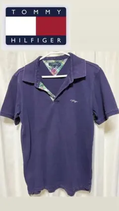 TOMMY HILFIGER ネイビー ポロシャツ Lサイズ