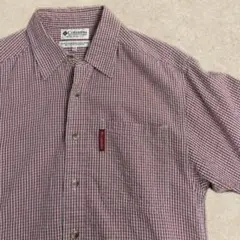 【古着】Columbia コロンビア　シャツアウトドアシャツ　半袖　チェック