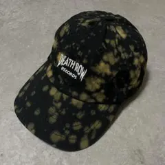 DEATH ROW RECORDS キャップ　ブリーチ加工　ベースボールキャップ