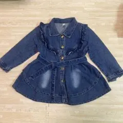 フリル付きデニムジャケット 130cm