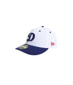 New Era Dロゴ キャップ ホワイト/ネイビー