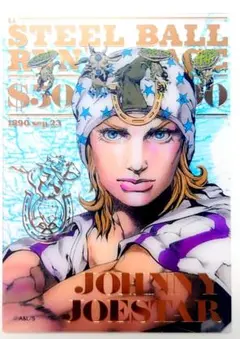 こ*ー様 ジョジョキャラバン 箔押しクリアカード ジョニィ ジャイロ 2