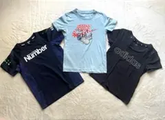 【NIKE/adidas】 120㎝　Tシャツ 3点セット