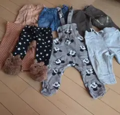 ８０サイズ　男の子用　ズボン　まとめ売り　GAP　H&M　BeBe　ボトムス