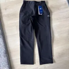 【新品】タグ付きミズノ ストレッチウォーマー裏起毛パンツ Ｓレディース　ブラック