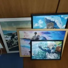 ヴァイオレットエヴァーガーデン キャンバスボード 3点セット - メルカリ