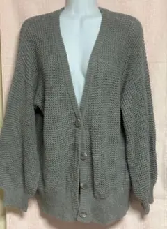 新品未使用品Muse グレー ニットカーディガン
