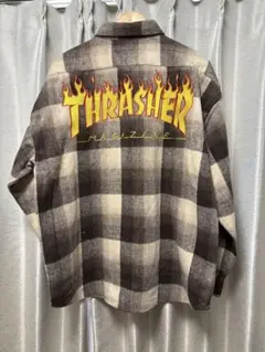 THRASHER チェック柄　ネルシャツ