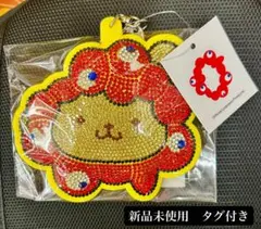 万博 ミャクミャク ポムポムプリン キラキラレザーキーホルダー サンリオ 限定