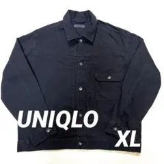 ☆美品☆UNIQLO ユニクロ デニムジャケット ファーストタイプ 黒 XL