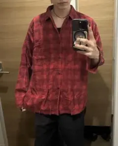 POLO JEANS COMPANY チェックシャツ レッド