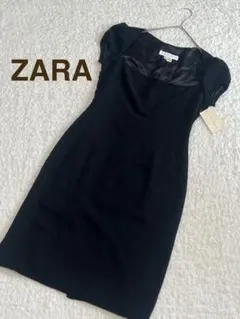 ZARA WOMAN ブラック パーティードレス Lサイズ　大きいのサムネイル