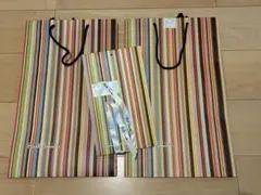 Paul Smith ストライプ ショップ袋 3点セット