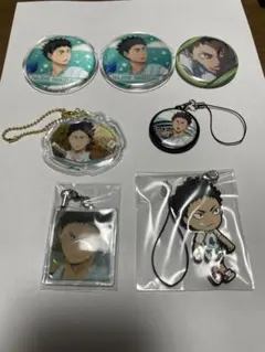 ハイキュー 岩泉一 缶バッジ ラバーストラップ グッズセット まとめ売り