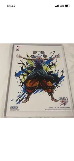 【新品未使用】ONE PIECE × NBA エネル ポスター