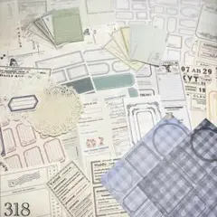 【SALE】318＊コラージュ 素材 おすそ分け シンプル素材 タグ フレーム