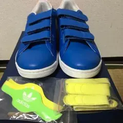 新品 タグ付き adidas STANSMITH ブルー 着せ替え