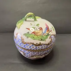 中国清時代 粉彩人物画茶入 仕覆付 高さ約6㎝ 東Y8-0504☆2Fトコヒ