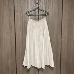 INGNI スエード調プリーツロングスカート　アイボリー　Mサイズ