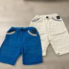 130 110 ハーフパンツセット　兄弟お揃い　2枚セット