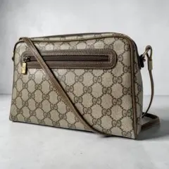 オールドグッチ  ショルダーバッグ　紙タグ　GGスプリーム　PVC ほつれ GUCCI - オールドグッチ ショルダーバッグ 紙タグ GGスプリーム PVC