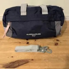 OLIVEdesOLIVE Sac* 2way ドラムバッグ ネイビー/グレーのサムネイル