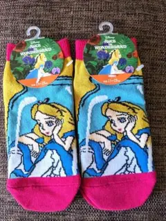 ディズニー　靴下　レディース　まとめ売り　アリス　2組