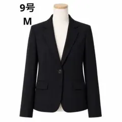 COMME CA DU MODE テーラードジャケット ブラック 9号 ウール