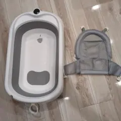 그물이 달린 접이식 아기 욕조