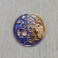 太陽モチーフデザインブローチ