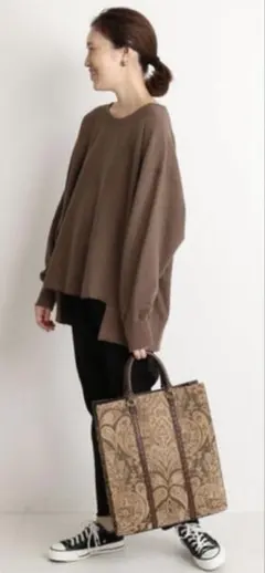 未使用【SLOBE IENA】　裏毛クルーネックプルオーバー　スウェット