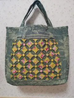 ♡Kaoru♡ ２点 カテドラルウィンドウバッグ、ポーチ（ハンドメイド) ♡Kaoru様 専用♡ 2点 カテドラルウィンドウバッグ、ポーチ