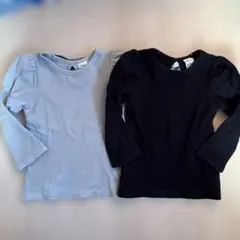 パフスリーブ 長袖 黒