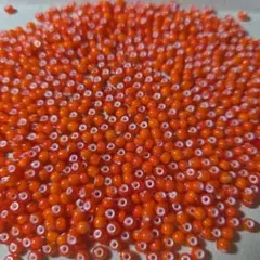 ホワイトハーツビーズ 赤ビーズ 5～6mm ビンゴブラザーズ 大量購入