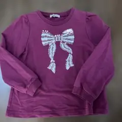 anyFAM 110 スパンコール付き長袖カットソー