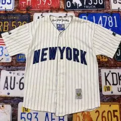 黒*松様 90s STARTER MLB ニューヨークヤンキース ベースボールシのサムネイル