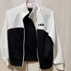 FILA ジップアップジャケット 140サイズ ホワイト/ブラック