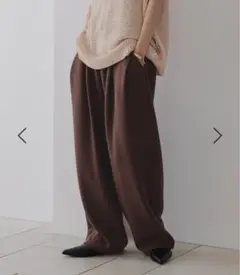 カットイージーコクーンパンツ lowrysfarm ブラウン