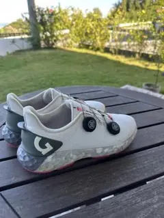 定価44,000 G/FORE ホワイトゴルフシューズ 25.0 ジーフォア