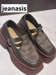 jeansis ジーナシス 厚底ローファー　Ｌサイズ