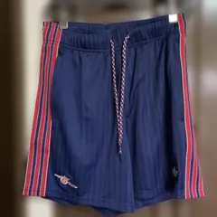 アーセナル adidas ハーフパンツ L ネイビー - メルカリ