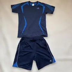 adidas 上下セット ネイビー ブルー Lサイズ