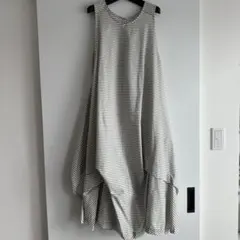 ノースリーブストライプワンピース