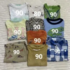 男の子用 夏服 10点セット 80-90cm 保育園着にも♪