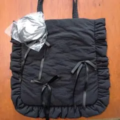 JILTU petit frill tote bag black - メルカリ
