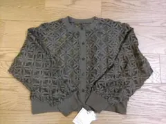 【ラヴィーコンフォート】長袖　カーディガン　カーキ　11号