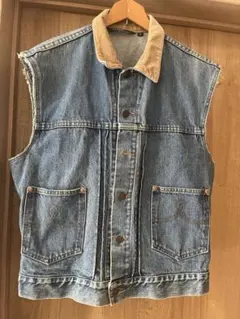 POLO RALPH LAUREN 80年代 カットオフ デニムベスト 表記Mのサムネイル