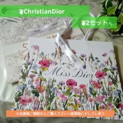 Dior ギフト袋 花柄と装飾的デザイン　2セット　※全画像ご確認　※大幅値下げ